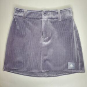 Alo Yoga Ribbed Velour Baller Mini Skirt Size XXS